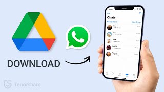 How to Download WhatsApp Backup from Google Drive to iPhone [upl. by Rebeka]