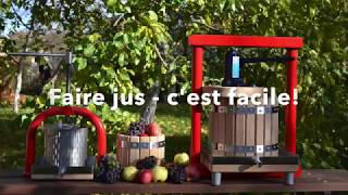 Comment faire jus de pommes raisins  Pressoir hydraulique GP12 [upl. by Hemingway]