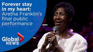 Aretha Franklins final public performance [upl. by Norej201]