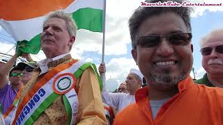 75th India Independence Day Parade 2022  Rep Frank Pallone  Edison NJ USA [upl. by Arammat]