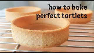 How to bake perfect tartlets Pâte Sucrée recipe [upl. by Quillon]