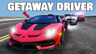 When youre a Getaway Driver in the Worlds Fastest Car in GTA 5 [upl. by Arutak969]