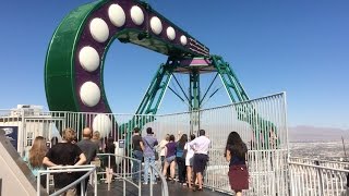 The Stratosphere Hotel Rides Coaster Vlog 98 [upl. by Lalise171]