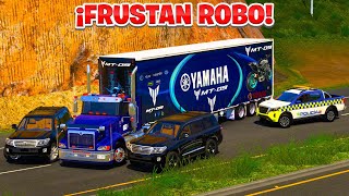 ¡IMPACTANTE ROBO AL CAMIÓN CARGADO DE YAMAHA MT 09  American Truck Simulator [upl. by Doowyah]