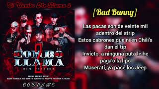 Bad Bunny  El Combo Me Llama 2 REMIX LETRA FT Benny Benni Daddy Yankee Almighty Juanka amp Más [upl. by Abdulla]