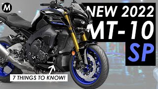 New 2022 Yamaha MT10 SP Announced 7 Things You Need To Know [upl. by Leerzej]