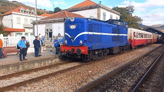 Pinhao Station with IR 21860 arriving Estação do Pinhão com IR 21860 a chegar 20th Oct 2024 [upl. by Namruht]