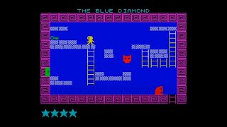 THE BLUE DIAMOND 2023 Walkthrough ZX Spectrum [upl. by Siclari794]