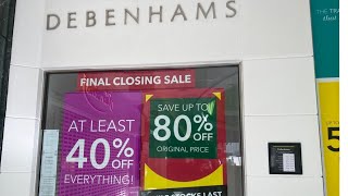 Debenhams Final Clearance Sale  Final Closing Sale [upl. by Quintin]