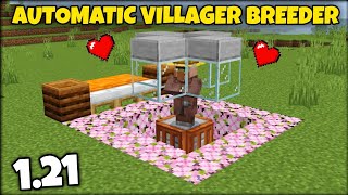 EASIEST VILLAGER BREEDER FARM IN MINECRAFT 121  VILLAGER BREEDER MCPE  HINDI [upl. by Esinwahs]