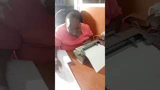 Braille reading and writing skills learning braille kenya [upl. by Enelyahs762]