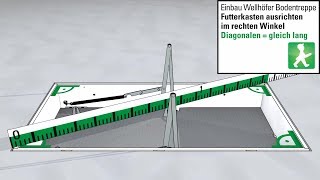 Futterkasten Einbau  Schritt 3 Ausrichten mittig gerade und rechtwinklig Montageschritte [upl. by Dayir258]