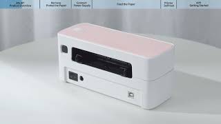 Phomemo PM241BT Tutorial How to Use and Setup Shipping Label Printer 241BT丨Instruction Manual 2024 [upl. by Bibby]