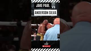 Boxing  Anderson Silva x Jake Paul Fight Highlights boxing shorts [upl. by Wilterdink995]