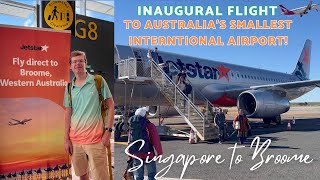 Jetstar Asia INAUGURAL FLIGHT Singapore to Broome Full Review of Australias Newest intl flight [upl. by Ky]