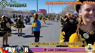 Asociación María del Desierto El Loa Calama  Despedida de Pueblo 2024 Calama Chile [upl. by Aivatnuahs]