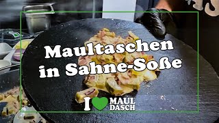 Maultaschen in Sahnesoße 🍽️💚🥛 Rezept zum selber machen [upl. by Alag]