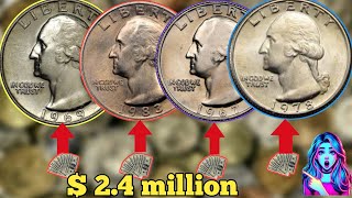 Top4 Ultra Quarter Dollar Coins Most Valuable Washington Quarter worth moneyCoins rare dollar worth [upl. by Acinat]