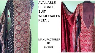 designer and premium ajrakh suit wholesale ampretail both cheapest price [upl. by Weinman]