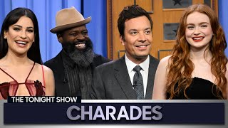 Charades with Lea Michele and Sadie Sink  The Tonight Show Starring Jimmy Fallon [upl. by Kimble]