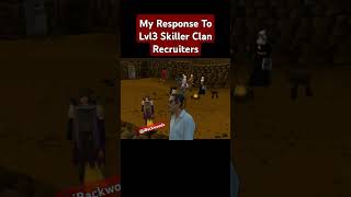 OSRS My Response To Skiller Clans osrs runescape runescapememes memes gaming [upl. by Audun]