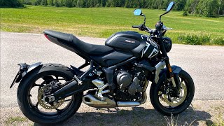 Triumph Trident 660 Test Ride and Specs [upl. by Ocinemod]