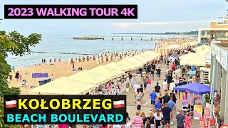 Kołobrzeg Poland  Kołobrzeg 2024 Summer Walking Tour 4K  Kolobrzeg Walk Beach Boulevard [upl. by Sama867]