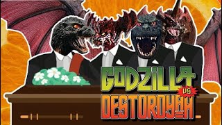 Godzilla vs Destoroyah  Coffin Dance Meme Song Cover [upl. by Annoyt]