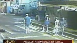 24 Oras Exclusive Pamamaril ng isang lalaki nahuli cam isa sugatan [upl. by Lovato595]