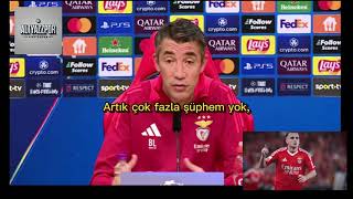 BENFİCA TEKNİK DİREKTÖRÜNDEN ATLETİCO MADRİD ve KEREM AÇIKLAMALARI [upl. by Alo]