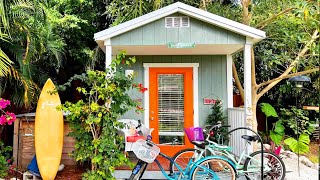 The Cutest Surf Shack 96 Sq Ft Tiny House is not only Adorable but also Sustainable [upl. by Noswad203]