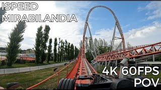 iSpeed front row POV 4K 60 fps  Mirabilandia Italy 2024 [upl. by Sally807]