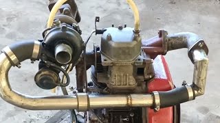 Converting A Old 12Hp Single Piston Diesel Engine into Turbo Charge Engine [upl. by Thanasi]