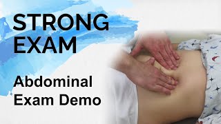 Abdominal Exam Demo Strong Exam [upl. by Arondell]