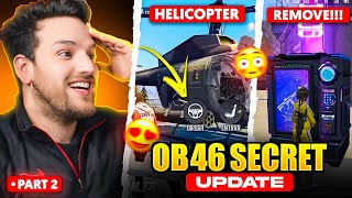 HELICOPTER IN BR RANK 😱 PART 2  OB46 SECRET UPDATE  Garena Free Fire [upl. by Constancia]