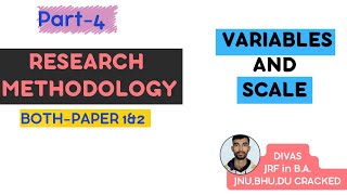 How may types of Research Variables and Scales  part4  research methodology [upl. by Irma]