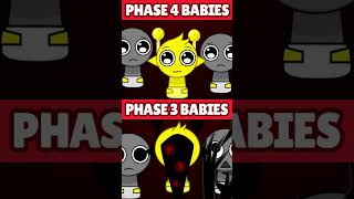 Incredibox Sprunki Babies Phase 3 VS Sprunki Babies Phase 4 HORROR VERSION [upl. by Nissy25]