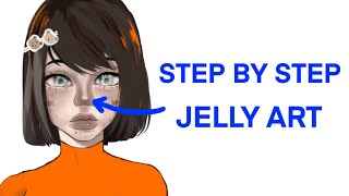 JELLY ART TUTORIAL how to draw a nose  beginner friendly  Oneayro [upl. by Cyd507]