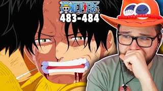 GOODBYE ACE  ONE PIECE Episode 483484 REACTION [upl. by Grote]