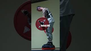 Slow tempo Deficit Romanian Deadlift w barbell gym fitness explore foryou fyp shorts short [upl. by Aliuqaj]