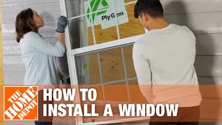 How to Install a Window  Window Removal amp Installation  The Home Depot [upl. by Cedell]