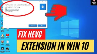 HEVC EXTENSION FOR WINDOWS 10  HEVC CODEC FOR VLC [upl. by Awjan]