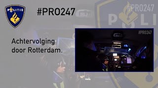 Politie PRO247 Achtervolging door Rotterdam [upl. by Seafowl]