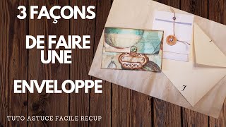 Enveloppes ou Pochettes RECUP FACILE  astuce transformer vos papiers [upl. by Birkett306]