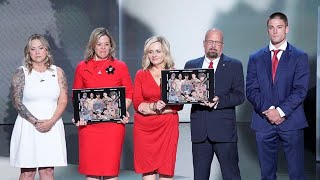 Gold Star families of Marines who died in Afghanistan criticize Biden laud Trump at RNC [upl. by Mis]