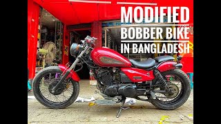 Yamaha Enticer 125cc Modified to BOBBER in Bangladesh I Bike Parlour I Bogra [upl. by Cristionna]