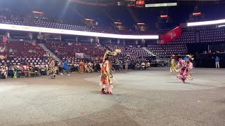 Jr Men’s Grass  Calgary Stampede Powwow 2024 Sunday Afternoon First Song [upl. by Oibesue]