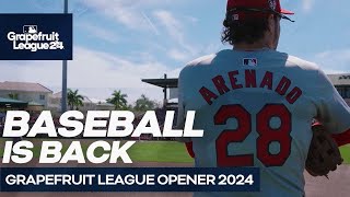 Baseball Is Back Spring Training Opener 2024  St Louis Cardinals [upl. by Carce]