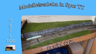 Modelleisenbahn in Spur TT  Teil 100  Es wird grün [upl. by Liris595]