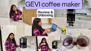 ☕️🎄🎁GEVI COFFEE MAKER REVIEW amp UNBOXINGBLACK FRIDAY COFFE MAKER DEALSCOFFEE MAKER GEVI REVIEWGEVI [upl. by Itoc]